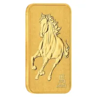 2026 1 oz Gold Bar - Perth Mint Lunar Horse w/ Assay