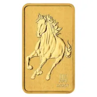 2026 1 oz Gold Bar - Perth Mint Lunar Horse w/ Assay