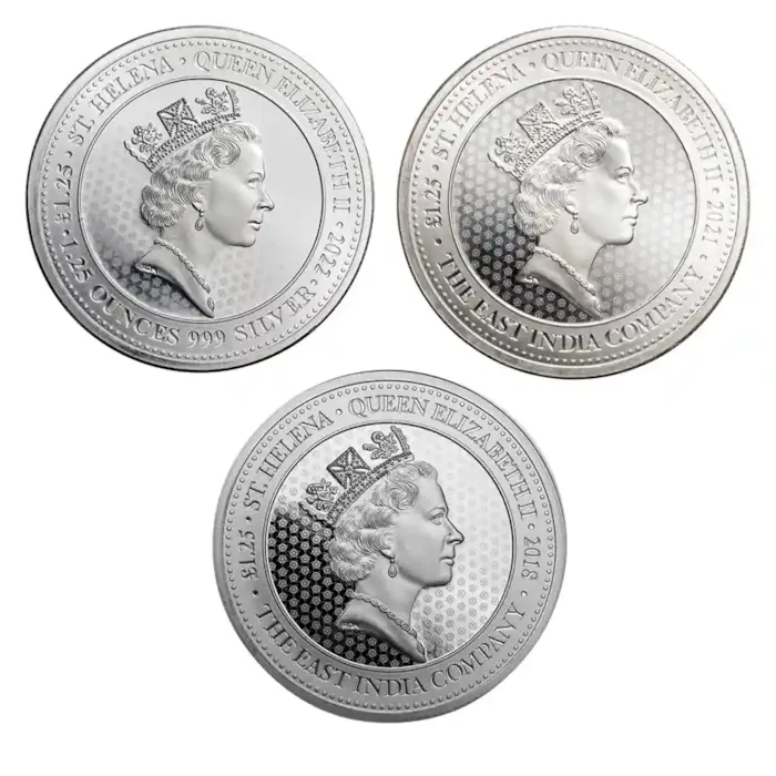 Saint Helena 1.25 oz Silver Guinea BU - Random Design | Bullion.com