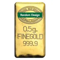 1/2 gram Gold Bar - Random Design