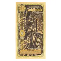 1 Washington D.C. Goldback – 24k Aurum Gold Foil Note
