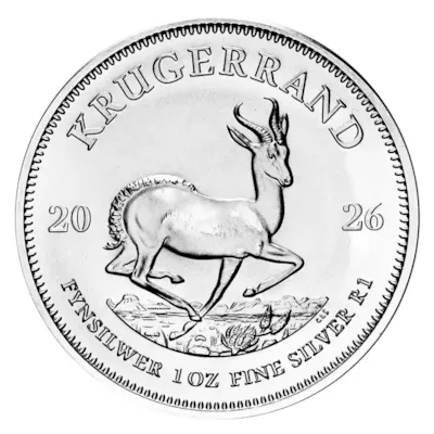 2026 1 oz South African Silver Krugerrand Coin BU