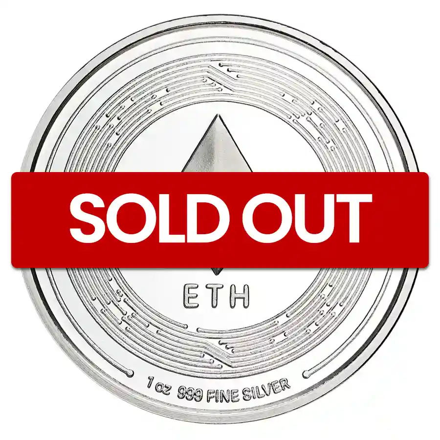 1 oz Silver Round - Ethereum | Bullion.com