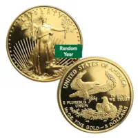 4-Coin Proof American Gold Eagle Set - Random Year (w/Box & COA)