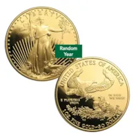 4-Coin Proof American Gold Eagle Set - Random Year (w/Box & COA)