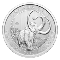 2024 2 oz Silver RCM Ice Age of Canada Woolly Mammoth BU