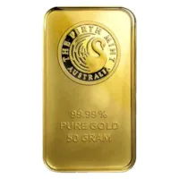50 gram Gold Bar - The Perth Mint w/ Assay