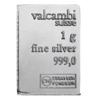 1 gram Silver Bar - Valcambi