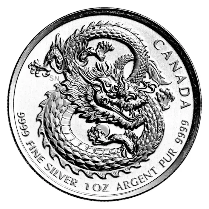 ワンダーウーマン 1オンス 銀貨 2020年 2020 Canada 1 oz Silver Coin $5 Lucky Dragon High Relief BU