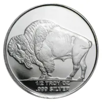 1/2 oz Silver Buffalo Round