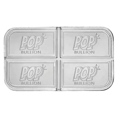 1 oz Silver Bar - POP Bullion (Divisible Quarter Pieces)