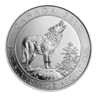 2015 Canada 3/4 oz Silver Grey Wolf (BU)