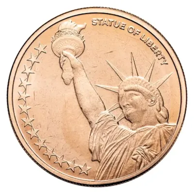 1 oz Copper Round - Statue of Liberty