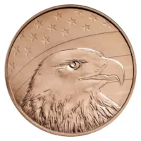 1 oz Copper Round - USA Capitol Dome, Flag and Eagle