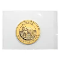 2014 Canada 1/4 oz Gold Arctic Fox BU