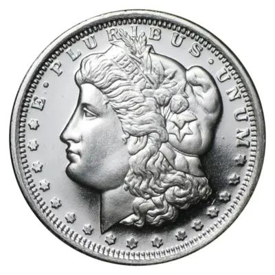 1/2 oz Silver Morgan Dollar Design