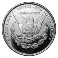1/2 oz Silver Morgan Dollar Design