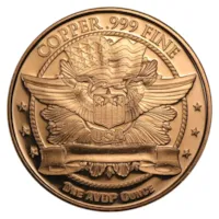 1 oz Copper Round - Saint-Gaudens