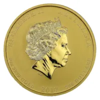 2017 Australia 2 oz Gold Lunar Rooster Coin (BU)