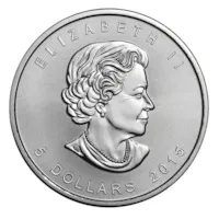 2015 1 oz Canadian Silver Maple Leaf Coin BU