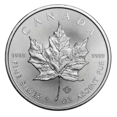 2015 1 oz Canadian Silver Maple Leaf Coin BU