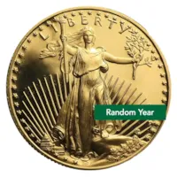 1/2 oz Proof American Gold Eagle Coin - Random Year (Capsule)