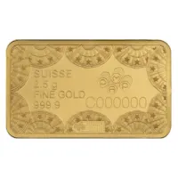 2.5 gram Gold PAMP 250th Anniversary of the USA Bar
