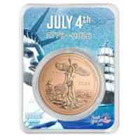 1 oz Copper Round - 2026 Sail4th 250 (in TEP)